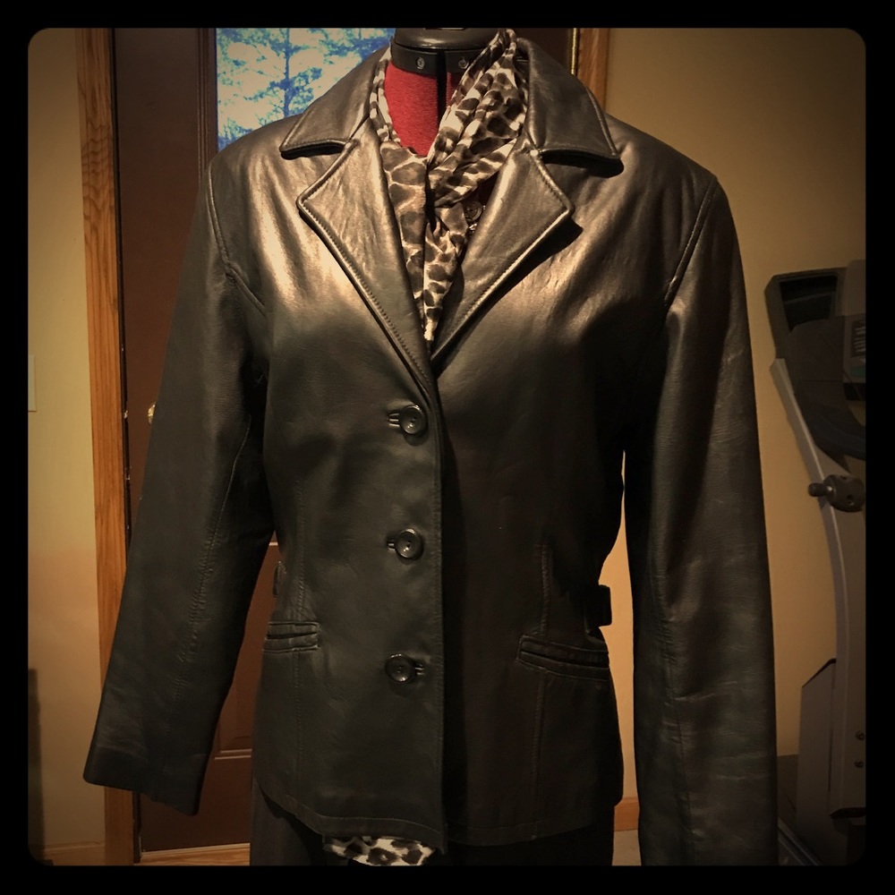Jones New York Leather Jacket